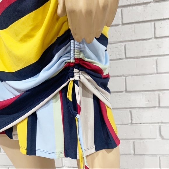 Julia Jordan Stripe Side Ruched Knit Dress - Picture 5 of 12